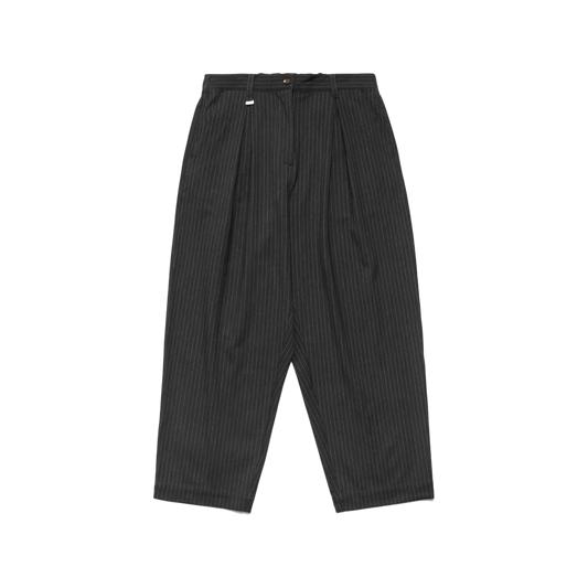 Metalwood Elastic Waist Baggy Pant Grey Pinstripe
