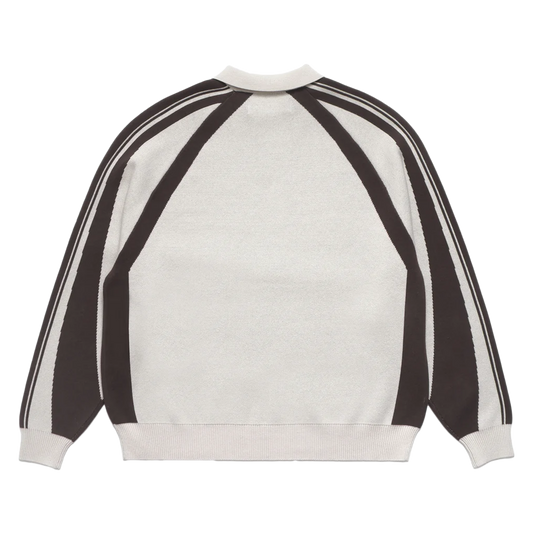 Metalwood Knit Football Top Cream