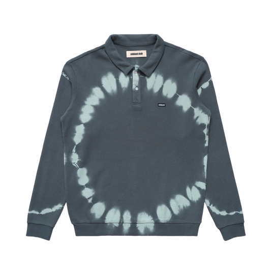 Metalwood Mini Metal Logo Longsleeve Thermal Polo Marine