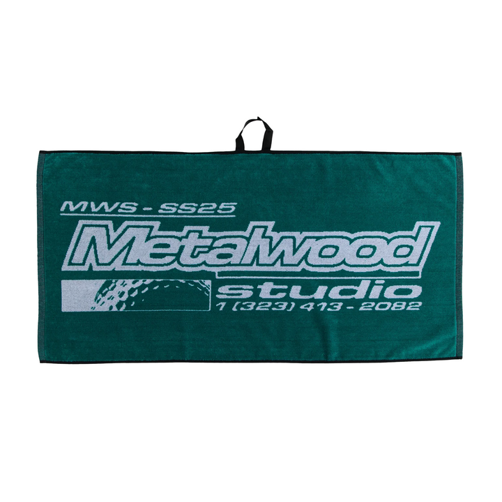 Metalwood La Brea Shop Caddie Towel Green