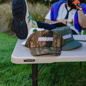 Metalwood Metal Logo 5-Panel Hat Real Leaf Camo
