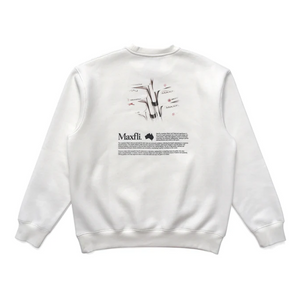 Metalwood X Maxfli Aussie Blades Crewneck Sweatshirt White