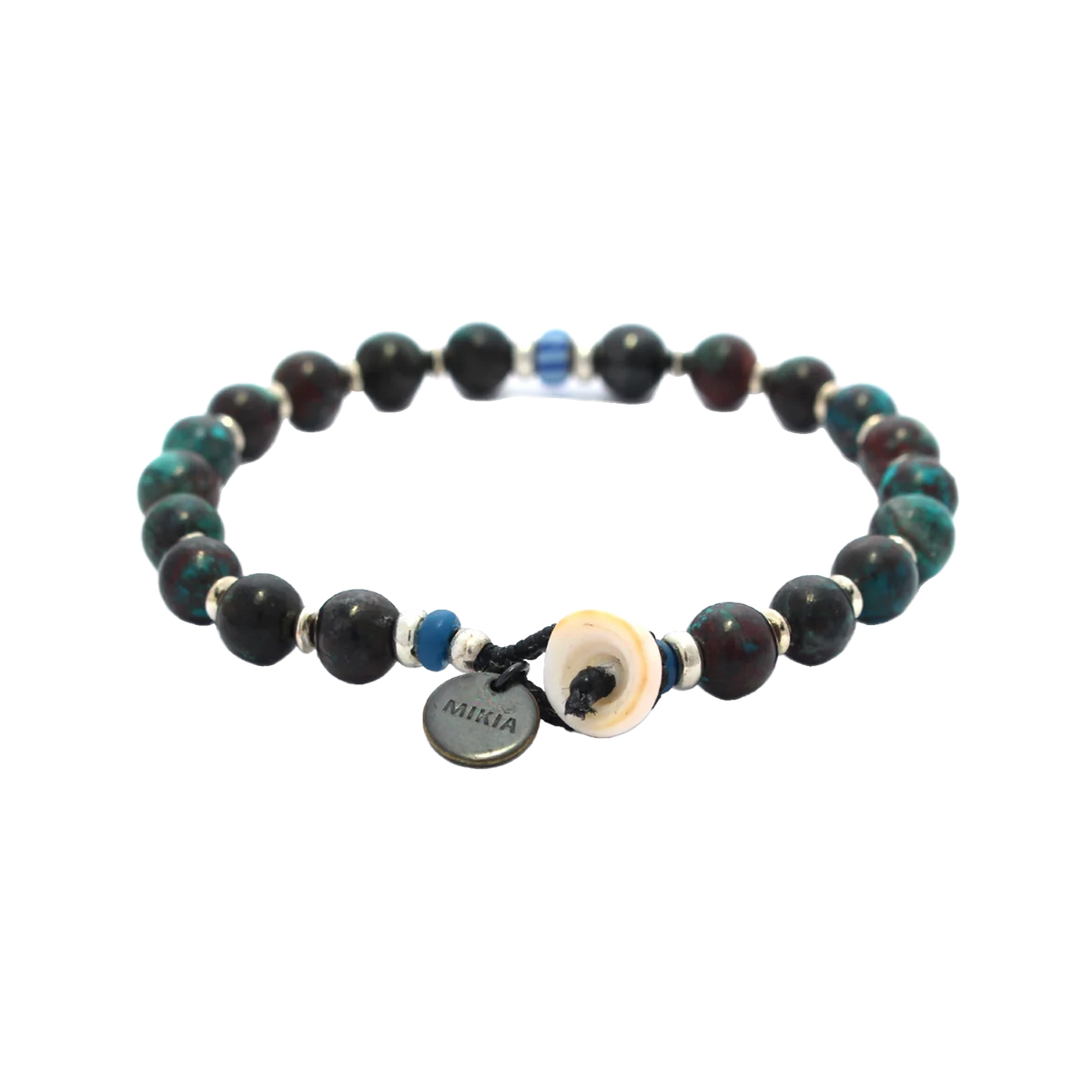 Mikia 6mm Stone Bracelet Chrysocolla