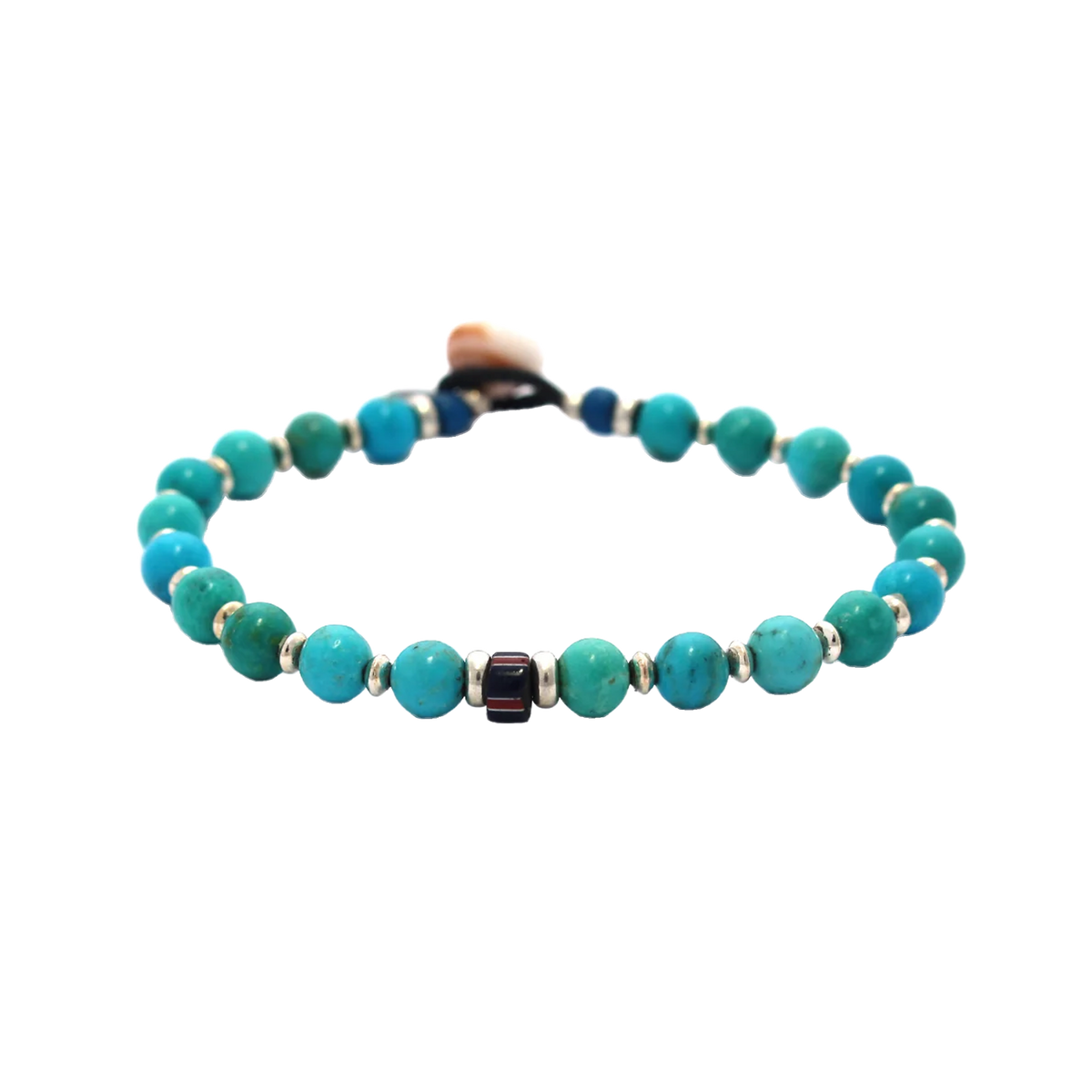 Mikia 6mm Stone Bracelet Turquoise
