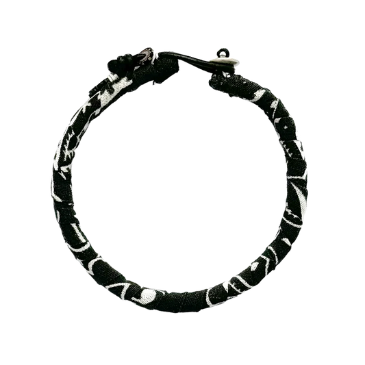 Mikia Bandana Bracelet Black