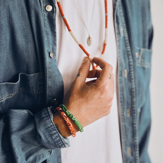 Mikia Bandana Bracelet Green