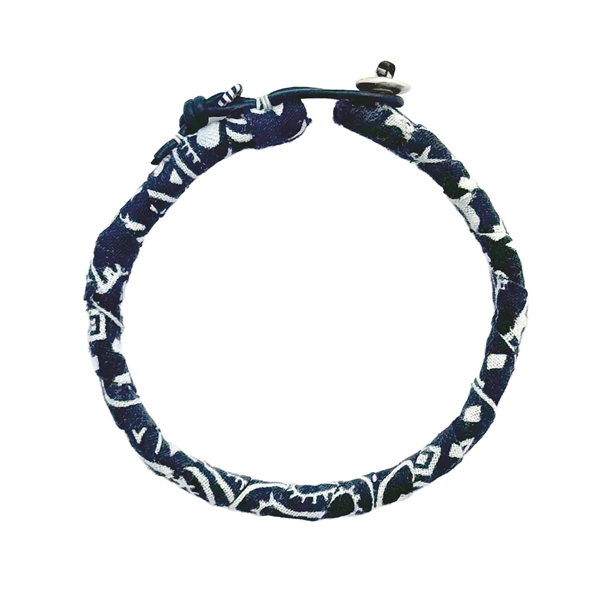 Mikia Bandana Bracelet Navy