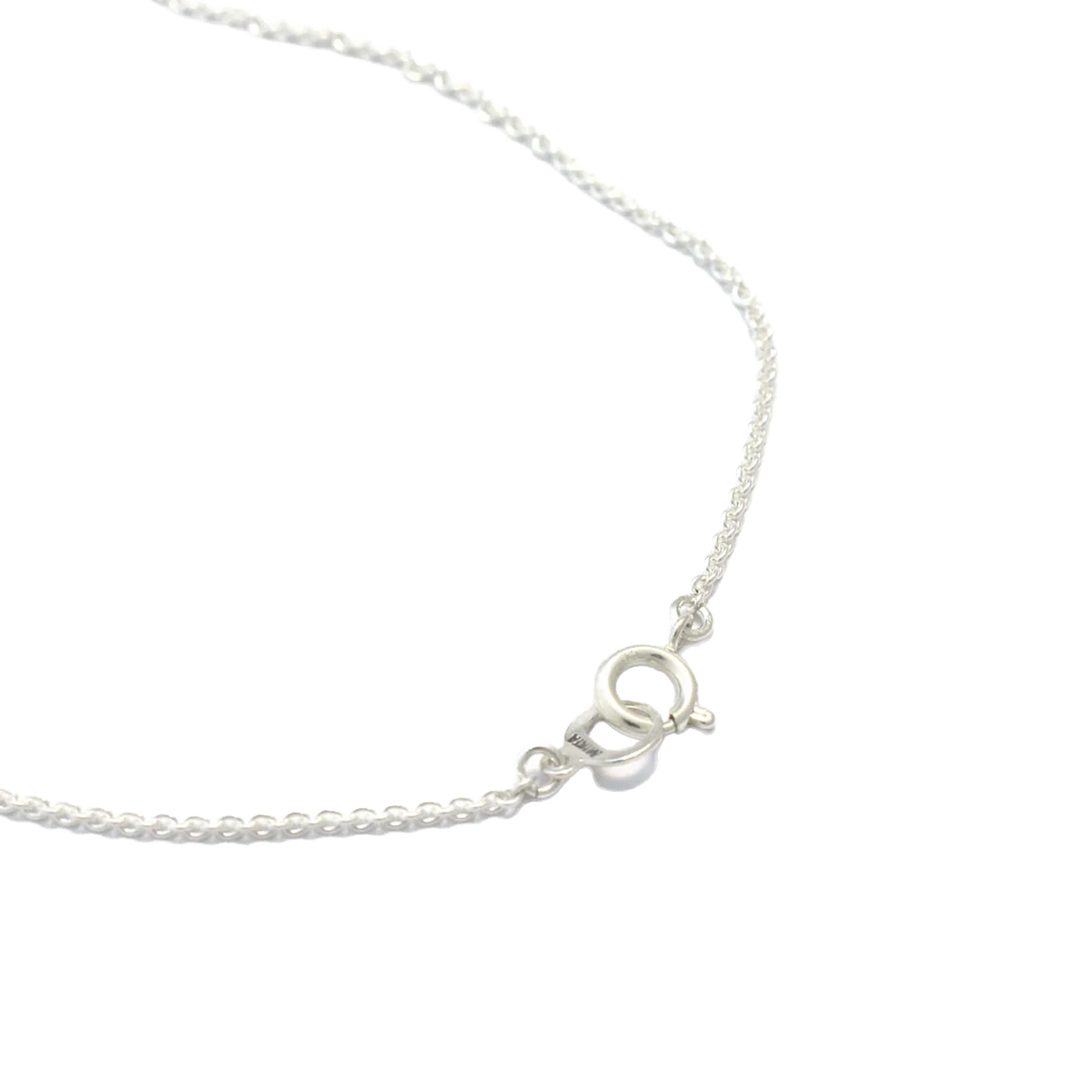 Mikia Camel Necklace Silver Sapphire Blue