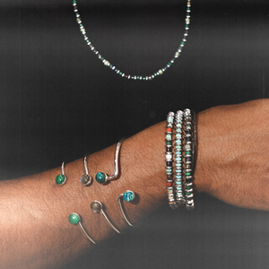 Mikia Bangle A Bracelet Malachite