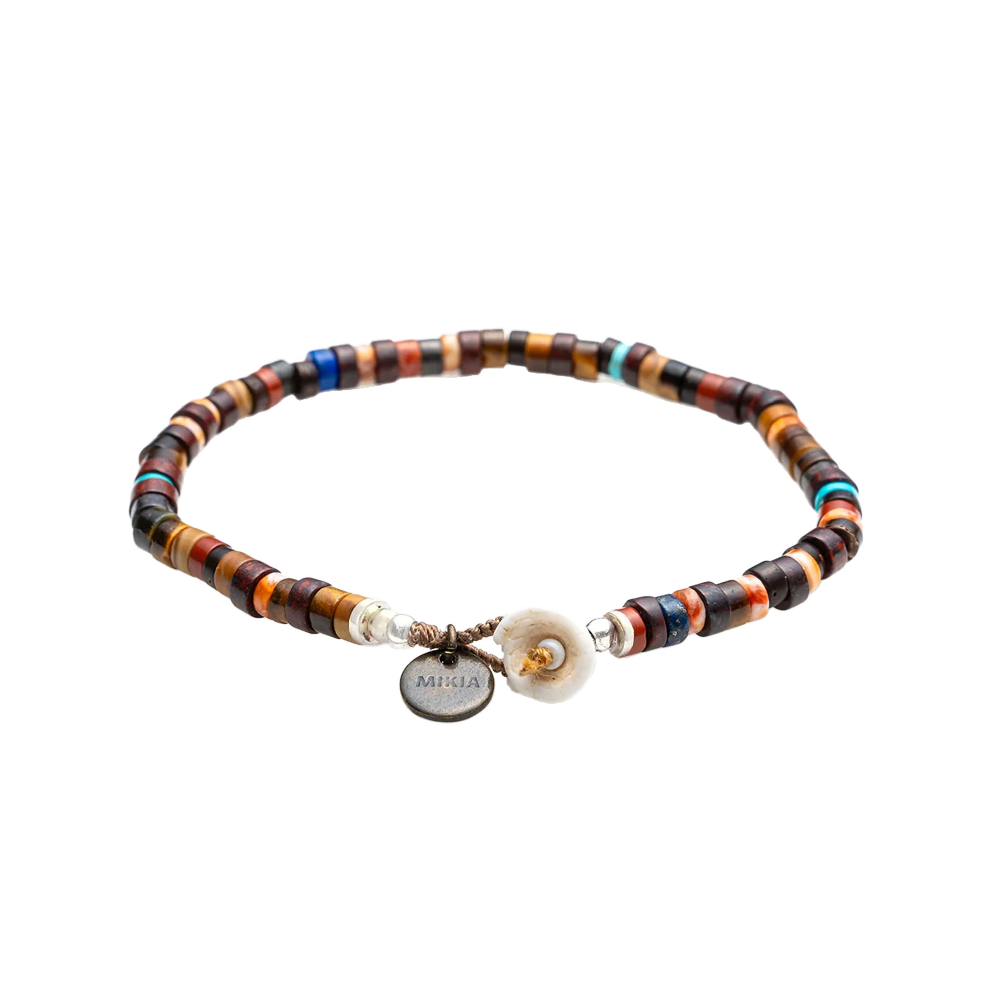 Mikia Heishi Beads Bracelet Brown