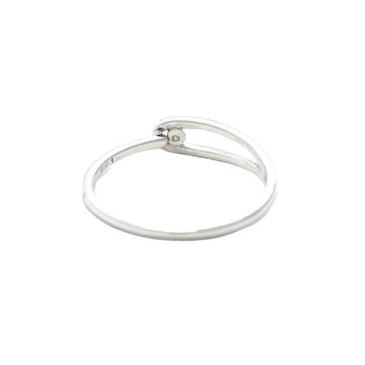 Mikia Peace Ring White Diamond