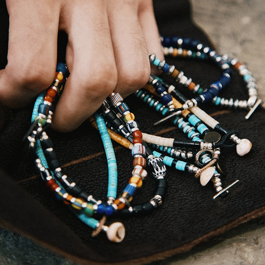 Mikia Trade Beads Navy