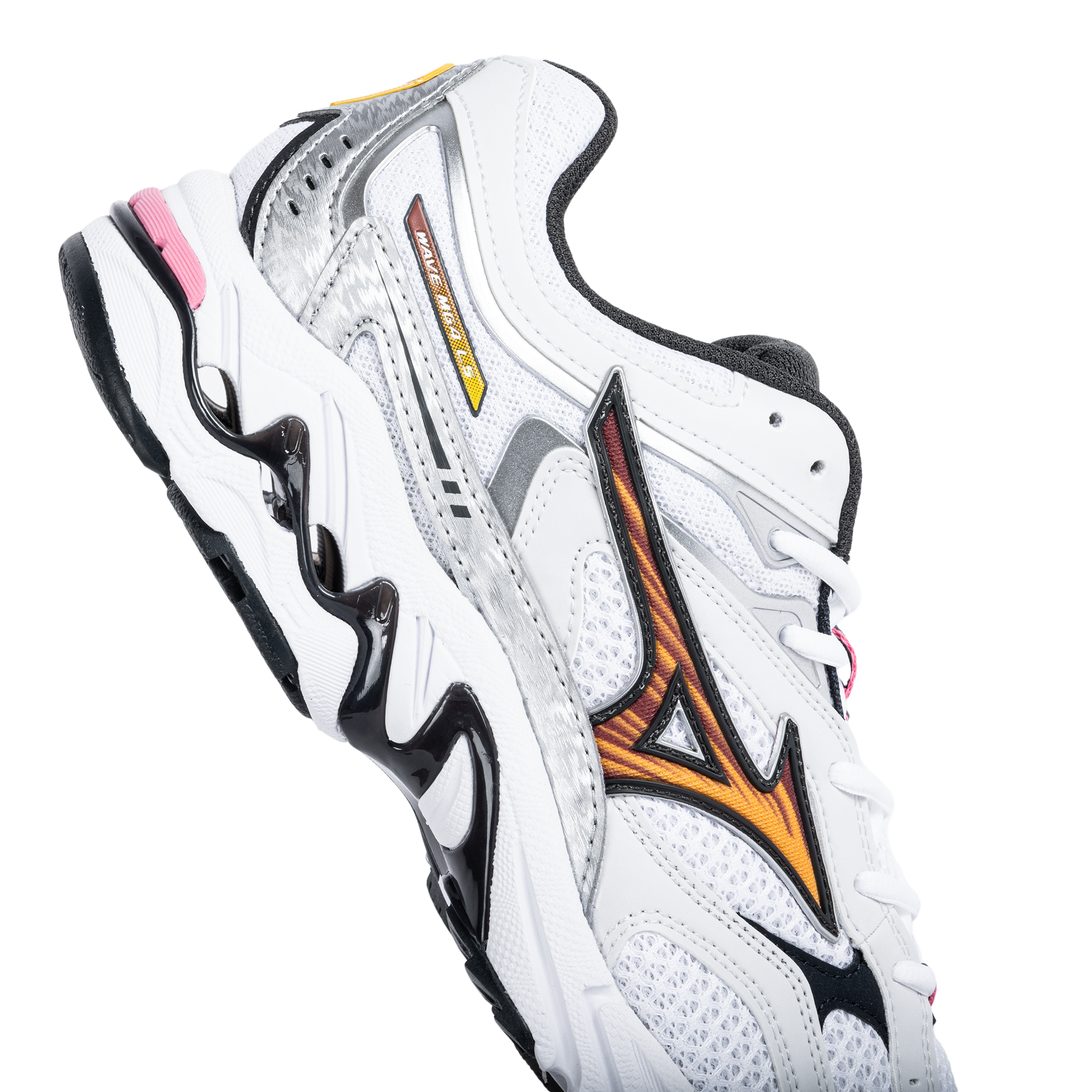 Mizuno Wave Mustang LS OG White/Artisan's Gold/Galaxy Silver D1GA265201