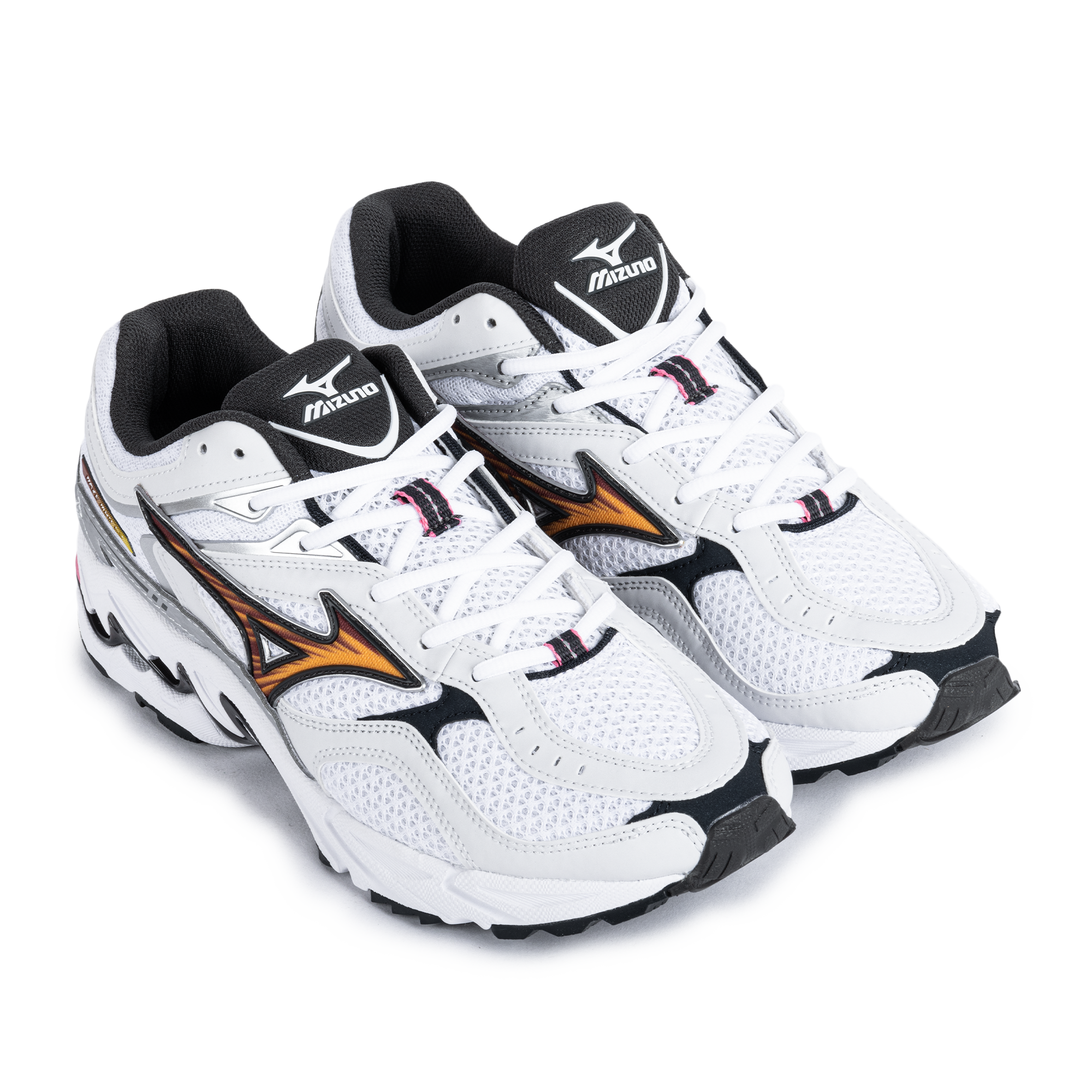 Mizuno Wave Mustang LS OG White/Artisan's Gold/Galaxy Silver D1GA265201