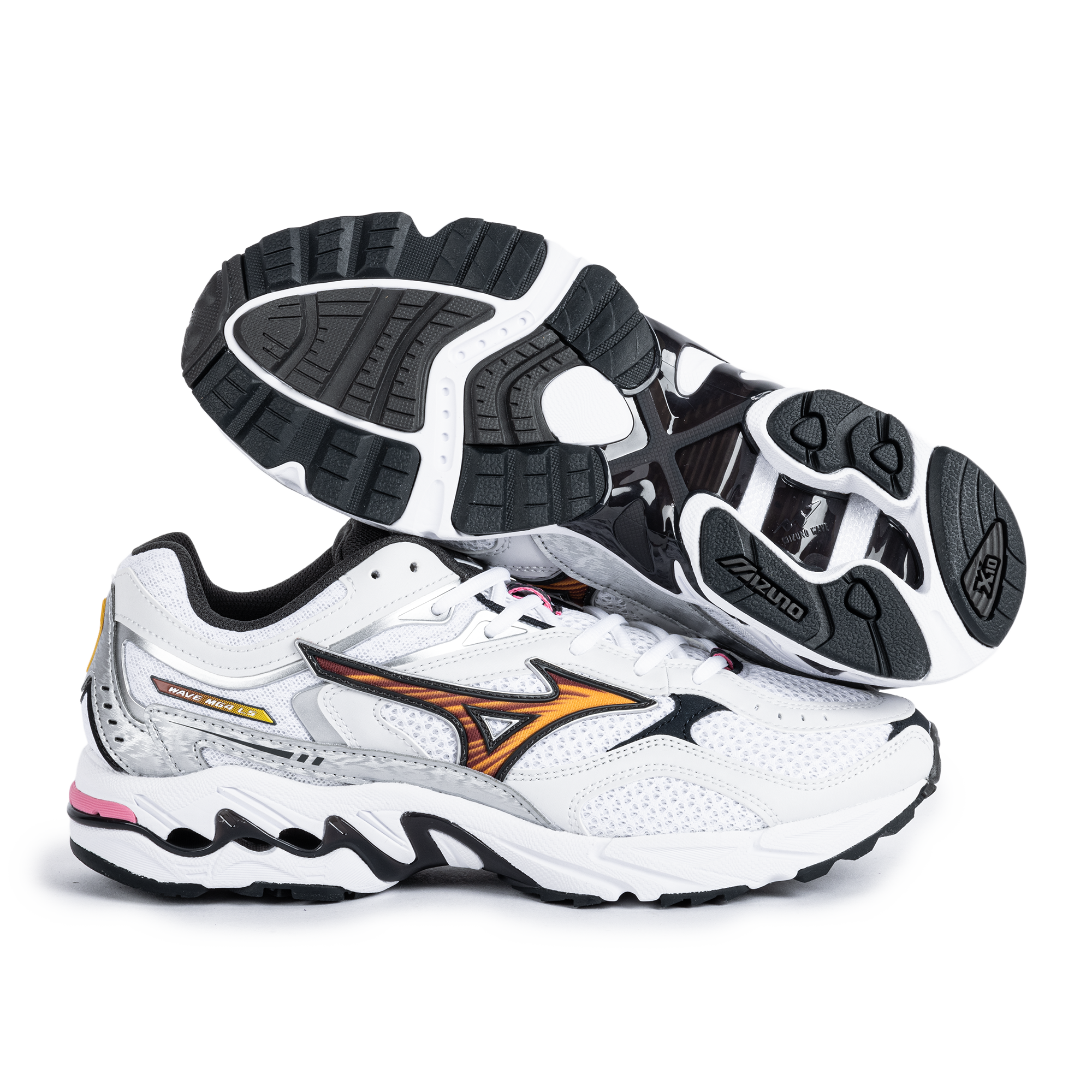 Mizuno Wave Mustang LS OG White/Artisan's Gold/Galaxy Silver D1GA265201