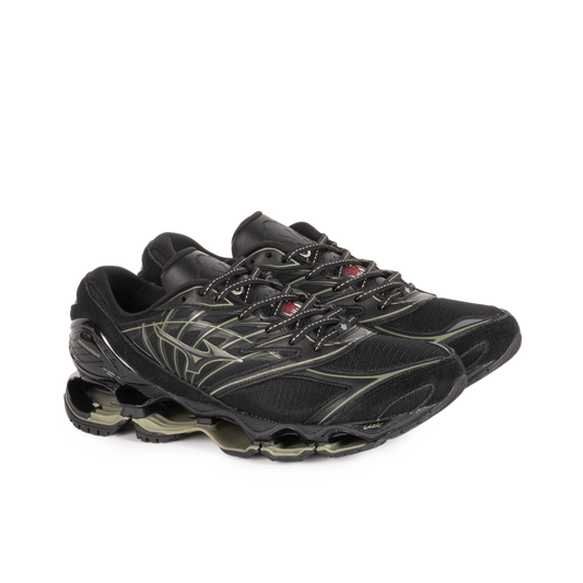 Mizuno x Maharishi Wave Prophecy LS Black/Deep Green D1GD261701