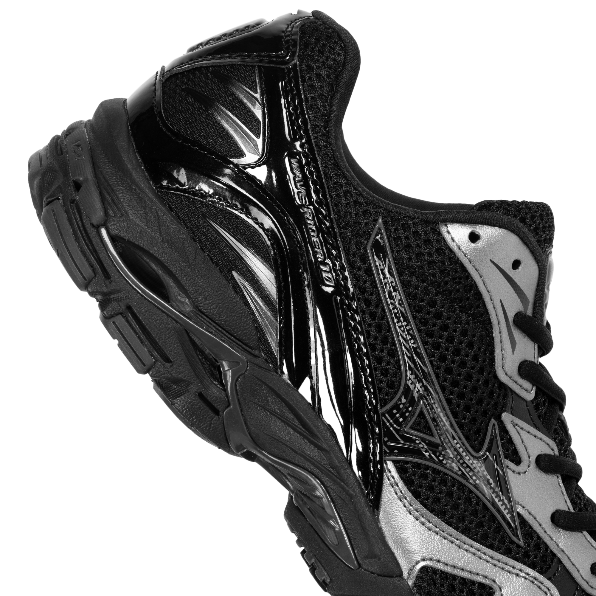 Mizuno Wave Rider 10 Black/Blk Sand/Metallic Gray D1GA261601