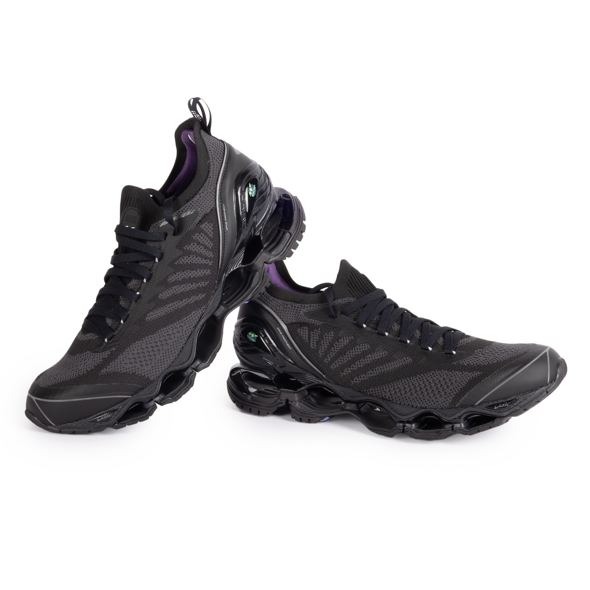 Mizuno x Magic Stick Wave Prophecy LS Mita Black/Dark Grey/Purple D1GD263601
