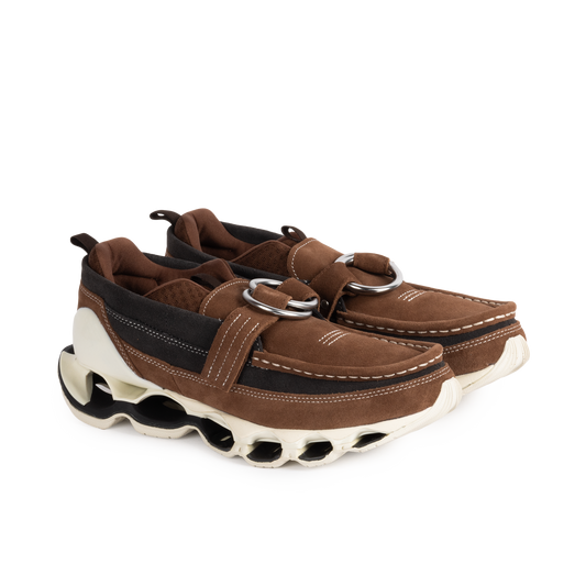 Mizuno x Setsumasa Kobayashi Wave Prophecy Ring MOC Brown D1GD261901