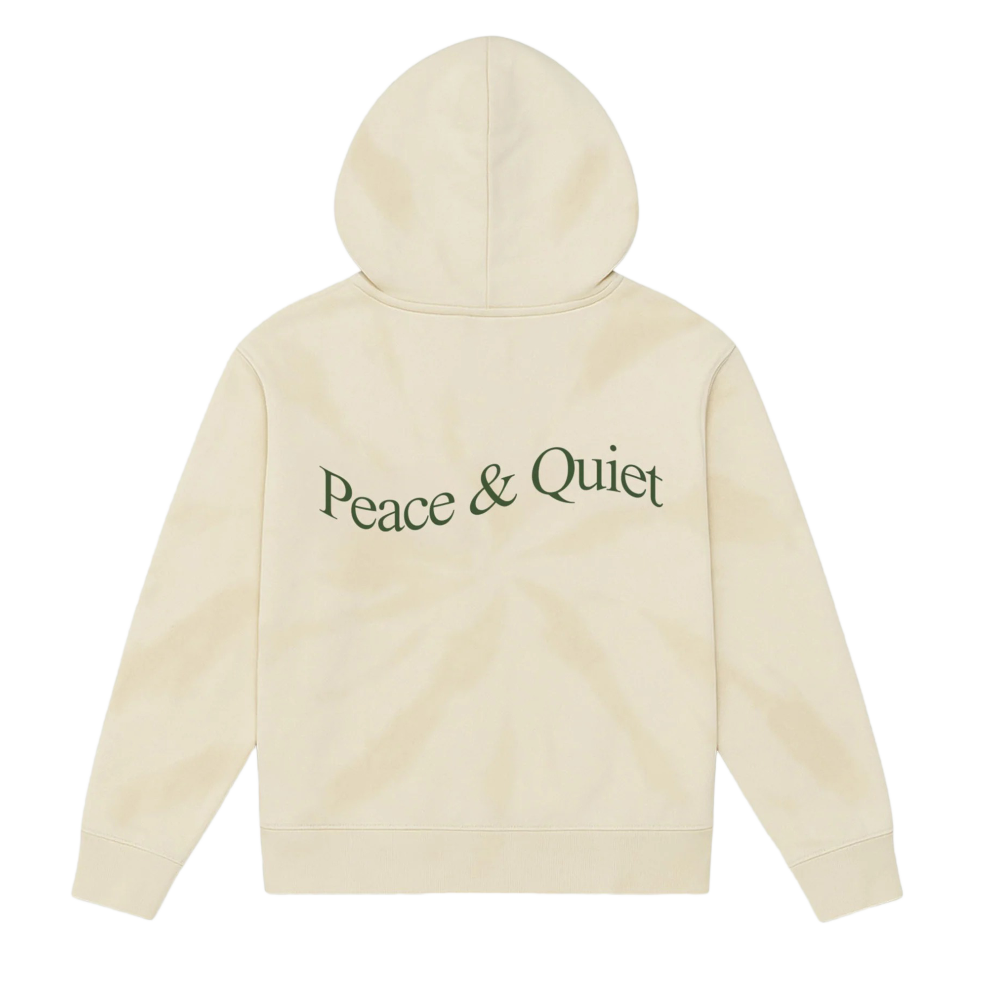 Museum of Peace & Quiet Wordmark Tye Dye Hoodie Bone