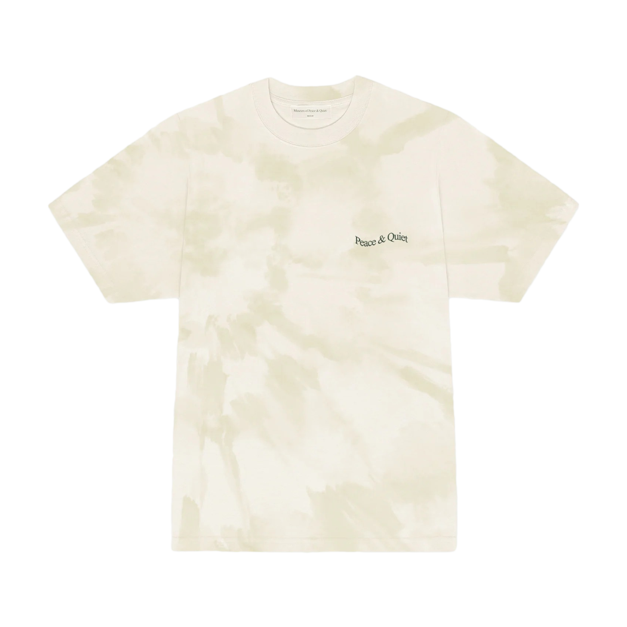 Museum of Peace & Quiet Wordmark Tye Dye T-Shirt Bone