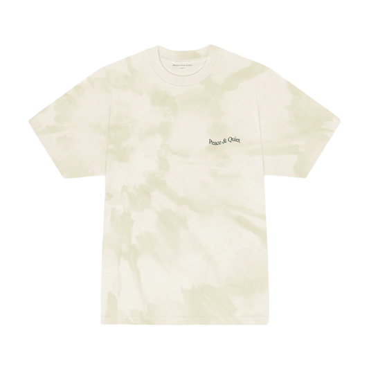 Museum of Peace & Quiet Wordmark Tye Dye T-Shirt Bone