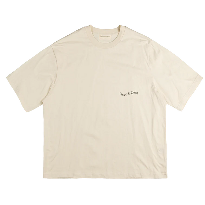 Museum Of Peace & Quiet Wordmark T-Shirt Bone