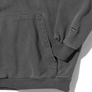 Nautica Japan Garment Pigment Dyed Arch Logo Sweat Hoodie Charcoal