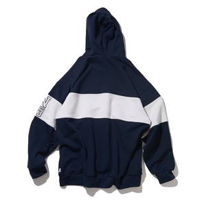 Nautica Japan Color Block Hoodie Navy Laced