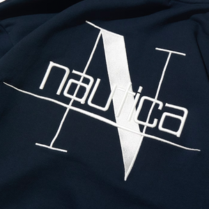 Nautica Japan N Logo Half Zip Sweater Navy