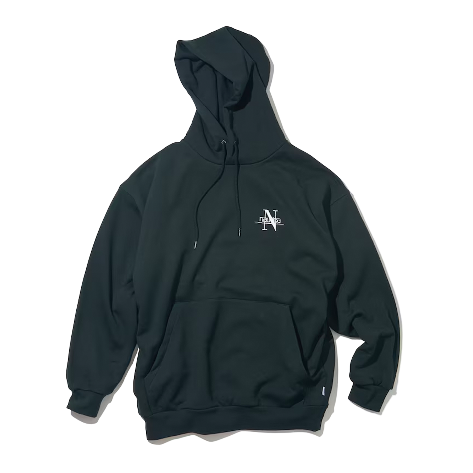 Nautica Japan N Logo Hoodie Sweat Black Laced