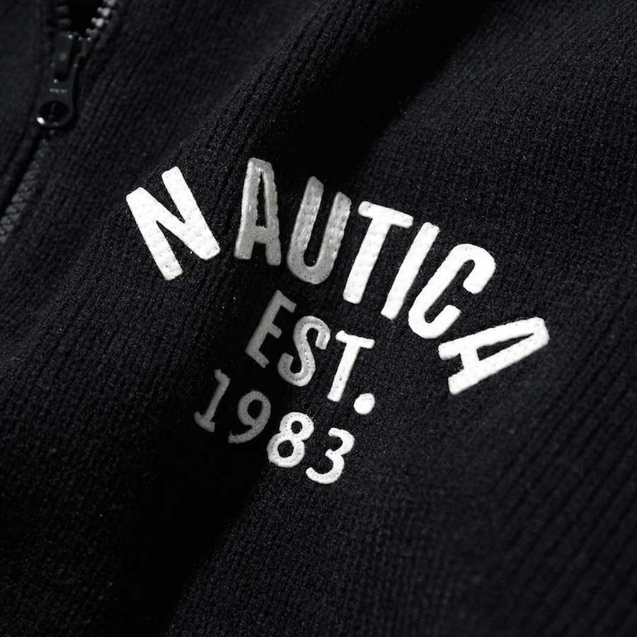 Nautica Japan Half Zip Sweater Black