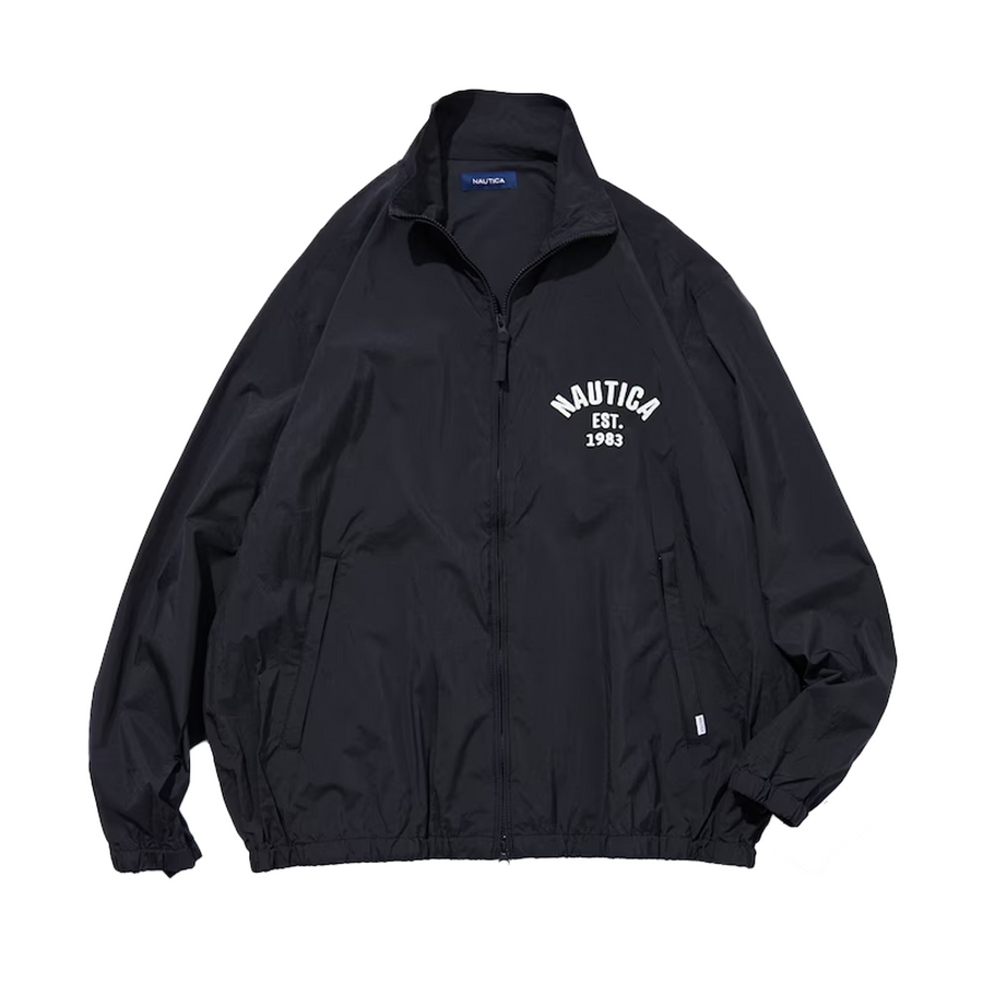 Nautica Japan Water Repellent Nylon Track Jacket Black