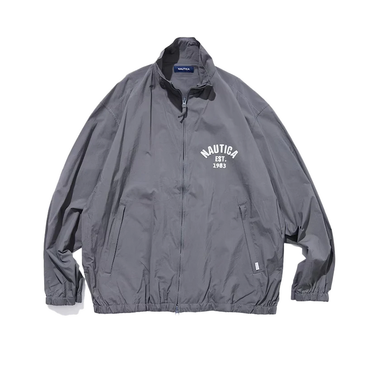 Nautica Japan Water Repellent Nylon Track Jacket Charcoal