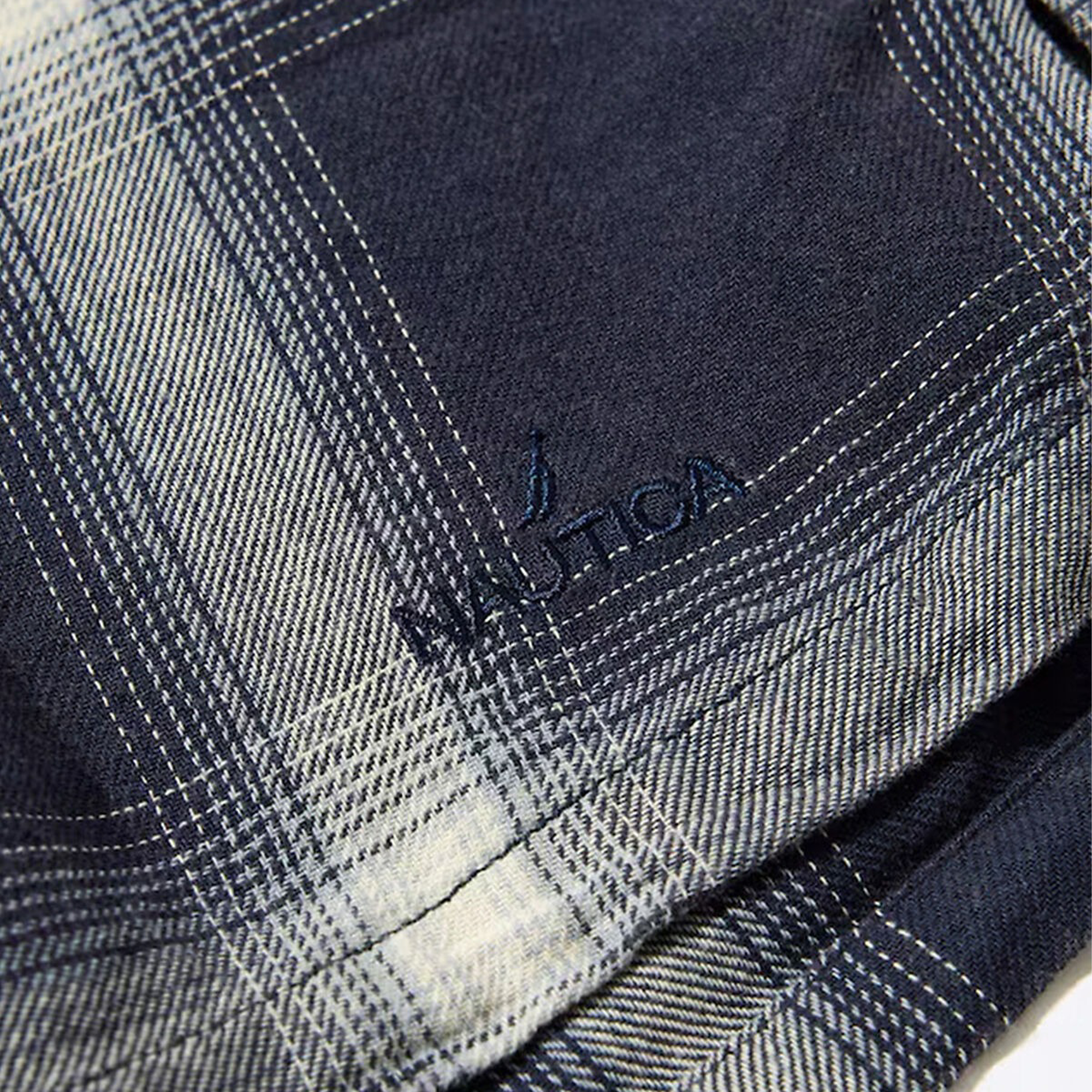 Nautica Japan Ombre Bleached Long Sleeve Shirt Navy