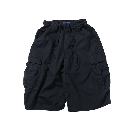 Nautica Japan Ripstop Curve Cargo Shorts Black
