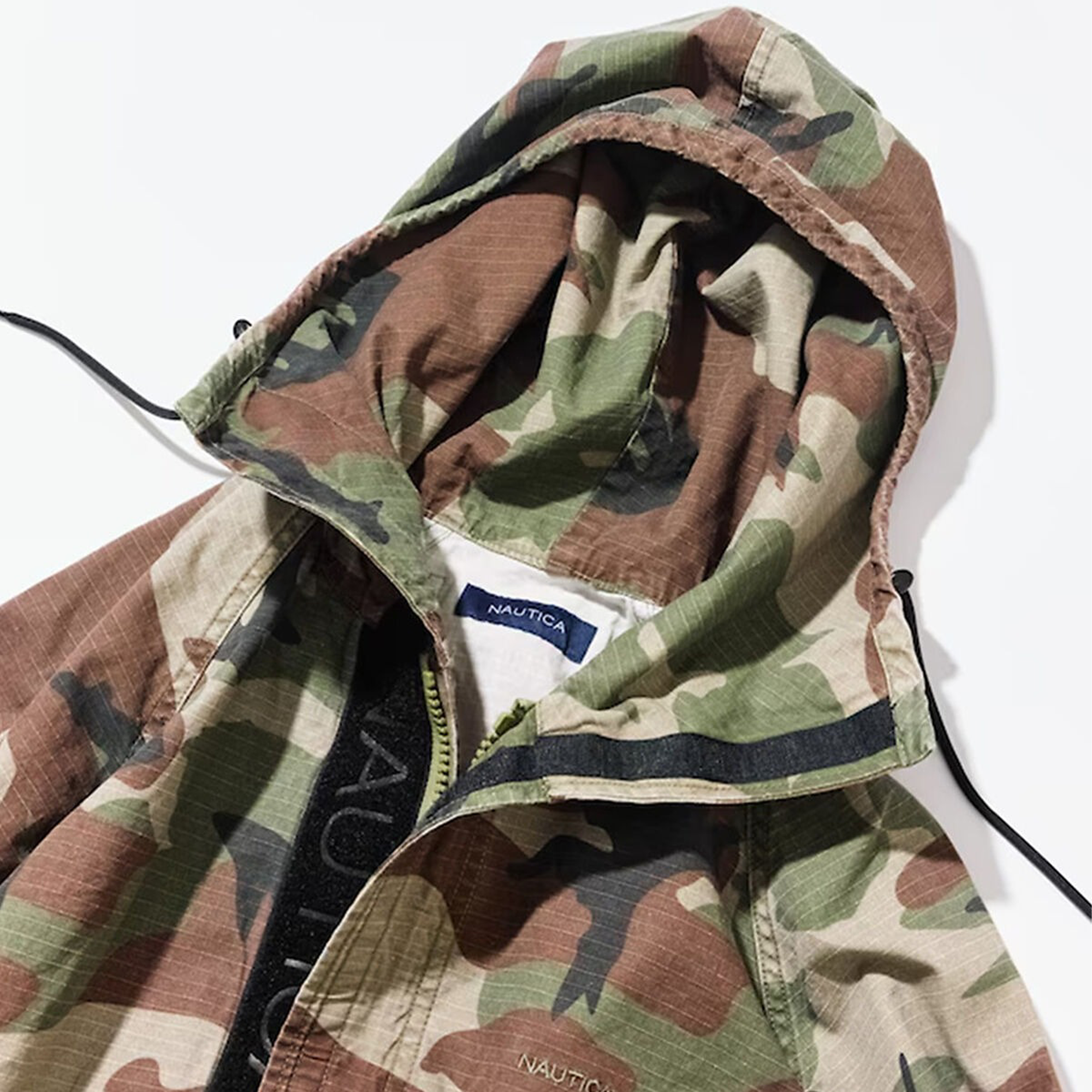 Nautica Japan Ripstop Camo Spindle Jacket Olive