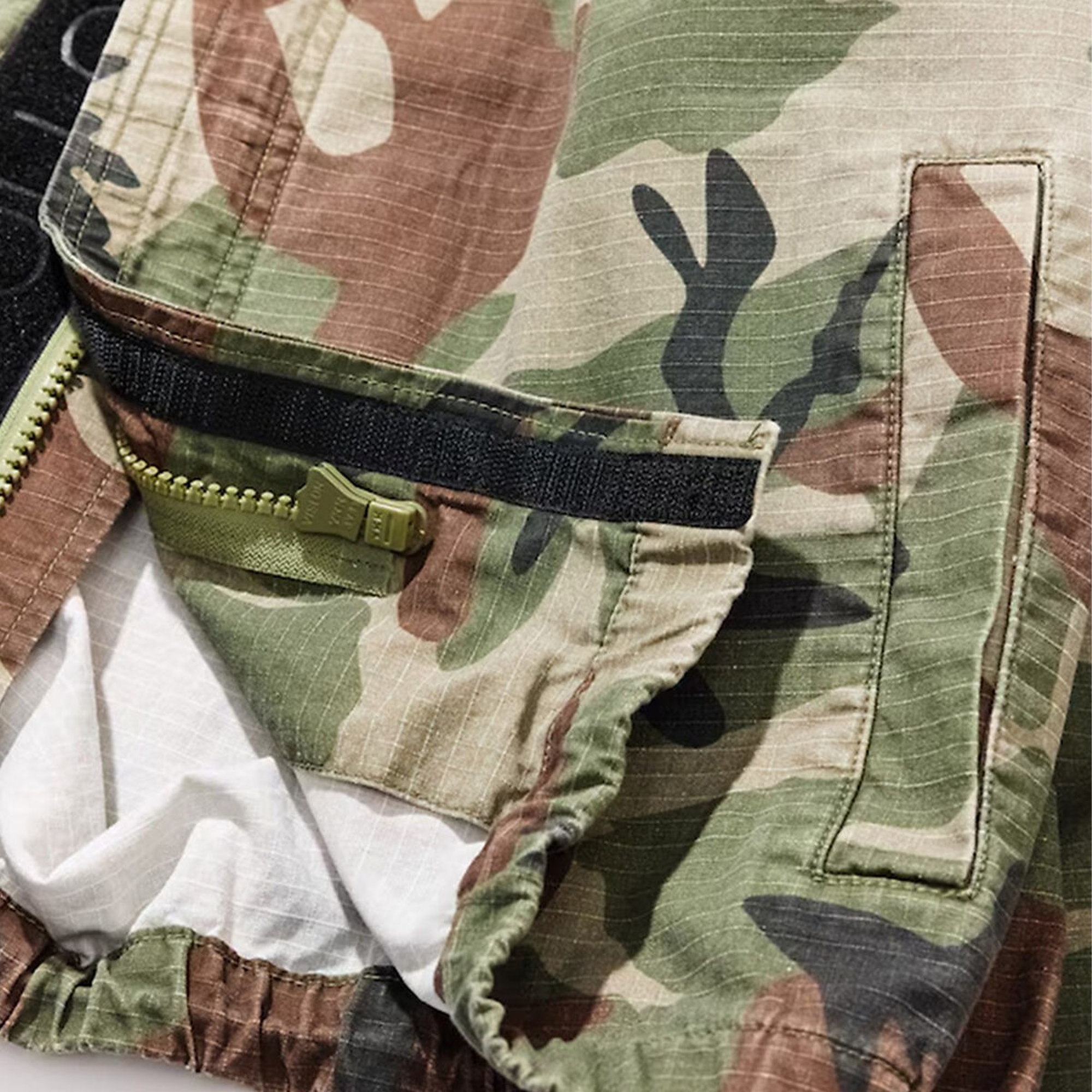 Nautica Japan Ripstop Camo Spindle Jacket Olive