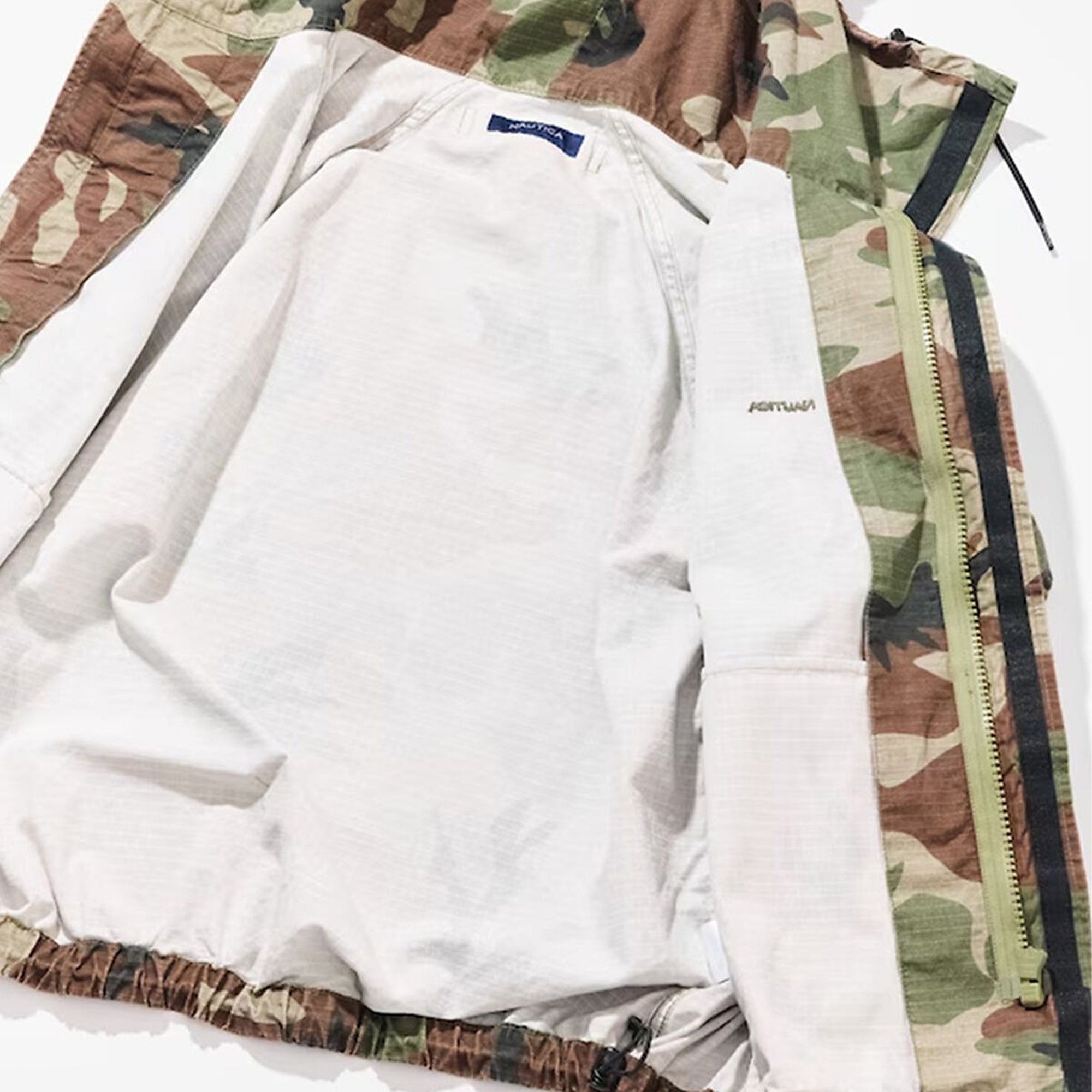 Nautica Japan Ripstop Camo Spindle Jacket Olive