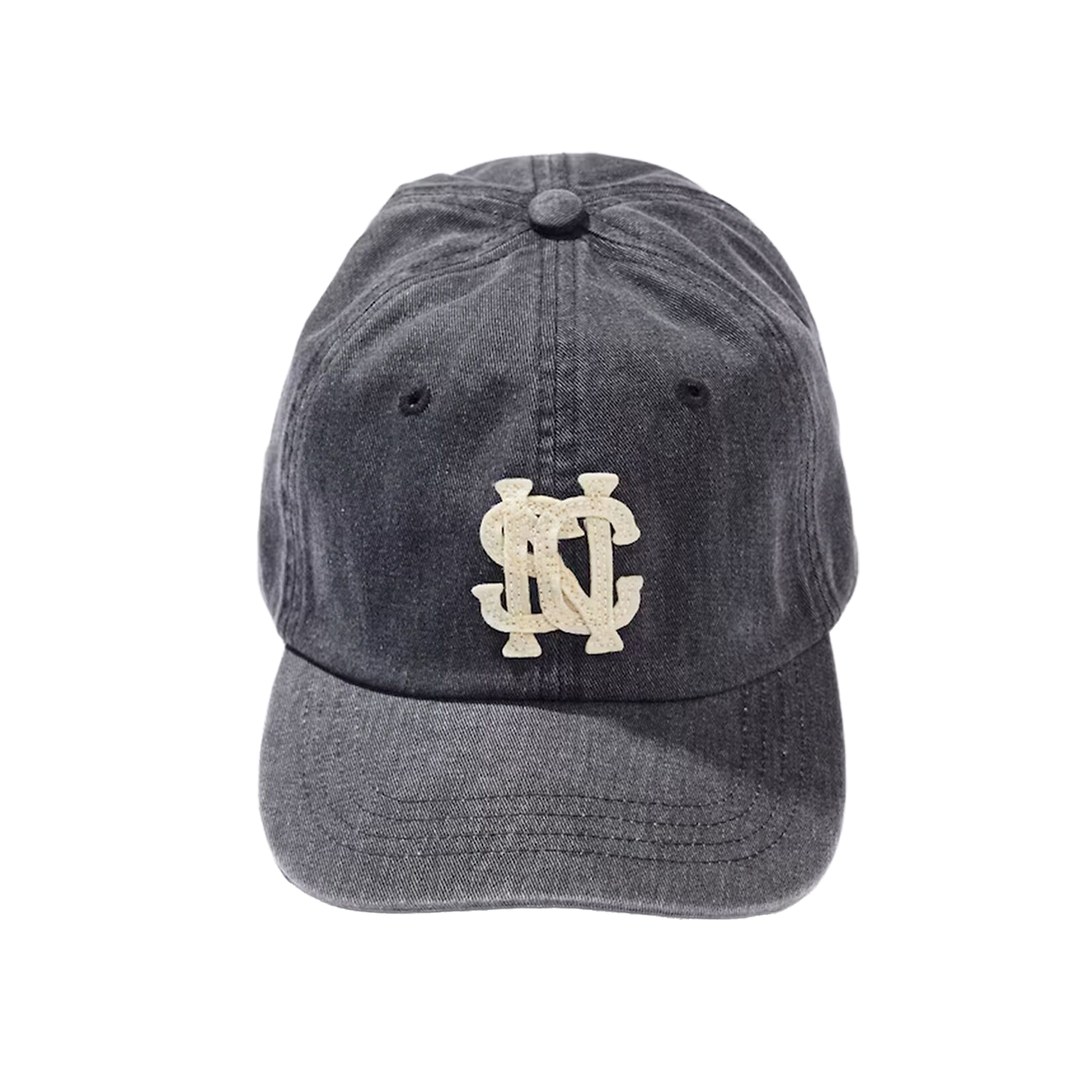 Nautica Japan Sailing Club Faded Logo Denim Cap Black