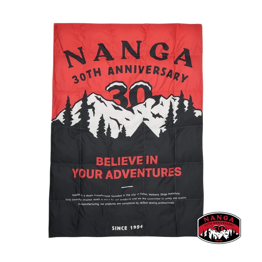 Nanga 30th Anniversary Down Blanket Single Red/Black