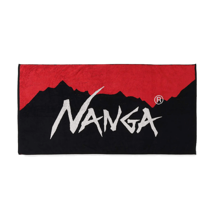 Nanga Logo Bath Towel Red/Black