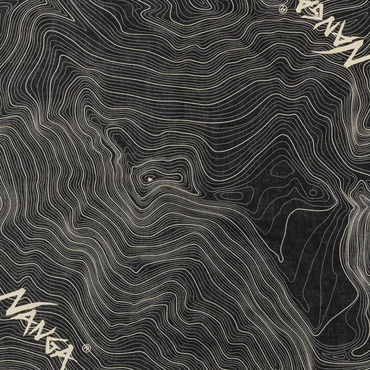 Nanga Parbat Contour Map Bandanna Black