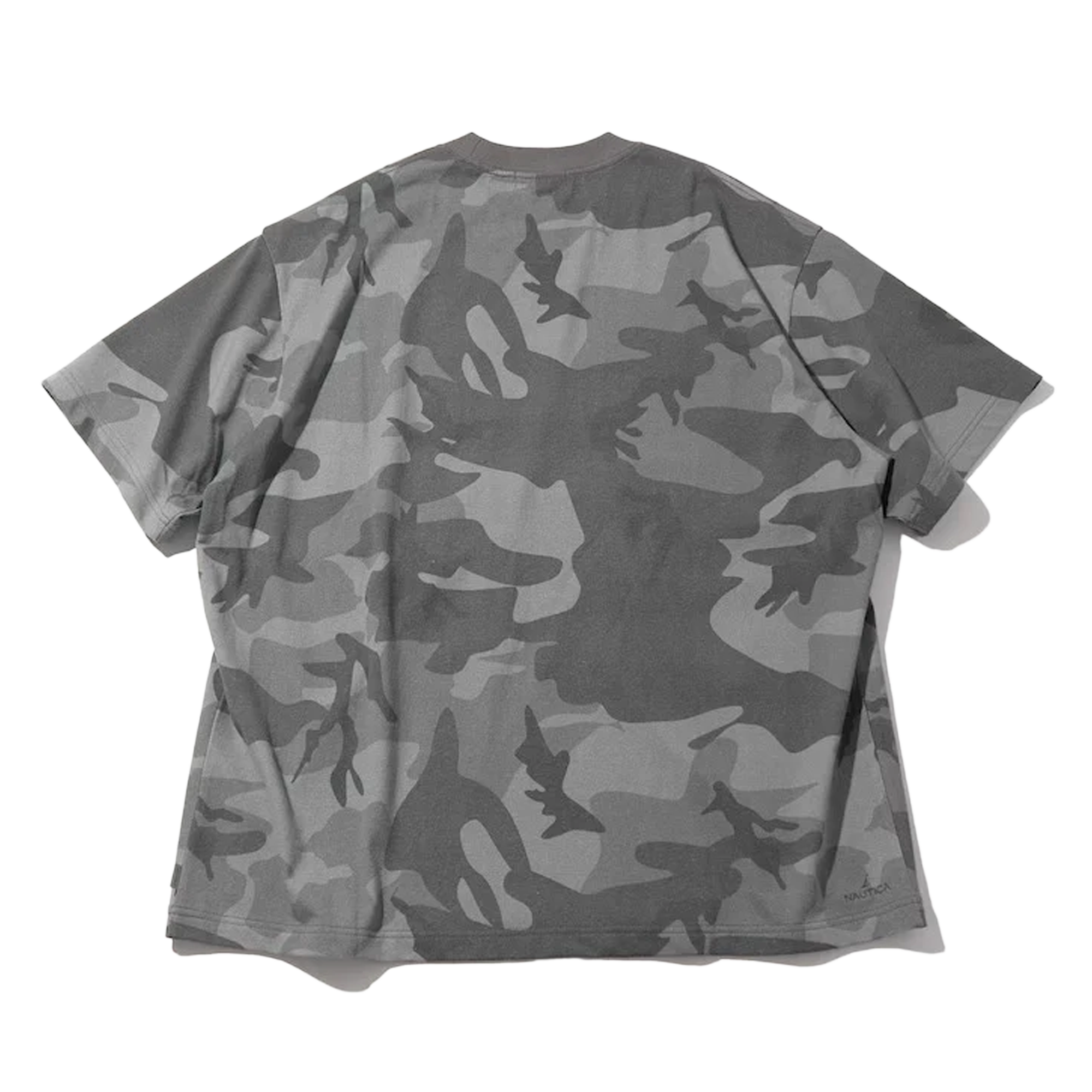 Nautica Japan Arch Logo Camoflouge PT T-Shirt Grey