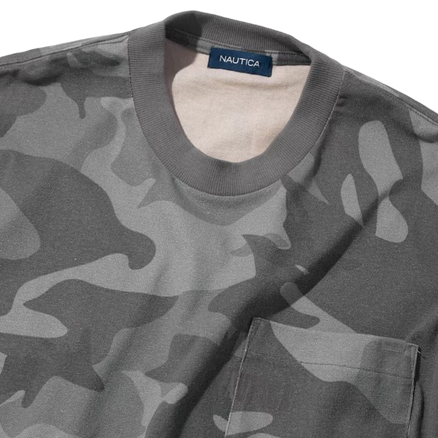 Nautica Japan Camoflouge PT Pocket T-Shirt Grey