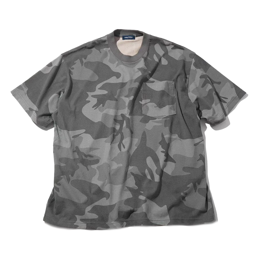 Nautica Japan Camoflouge PT Pocket T-Shirt Grey