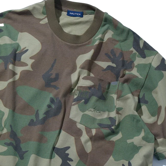 Nautica Japan Camoflouge PT Pocket T-Shirt Military Green
