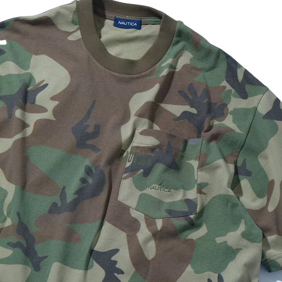 Nautica Japan Camoflouge PT Pocket T-Shirt Military Green