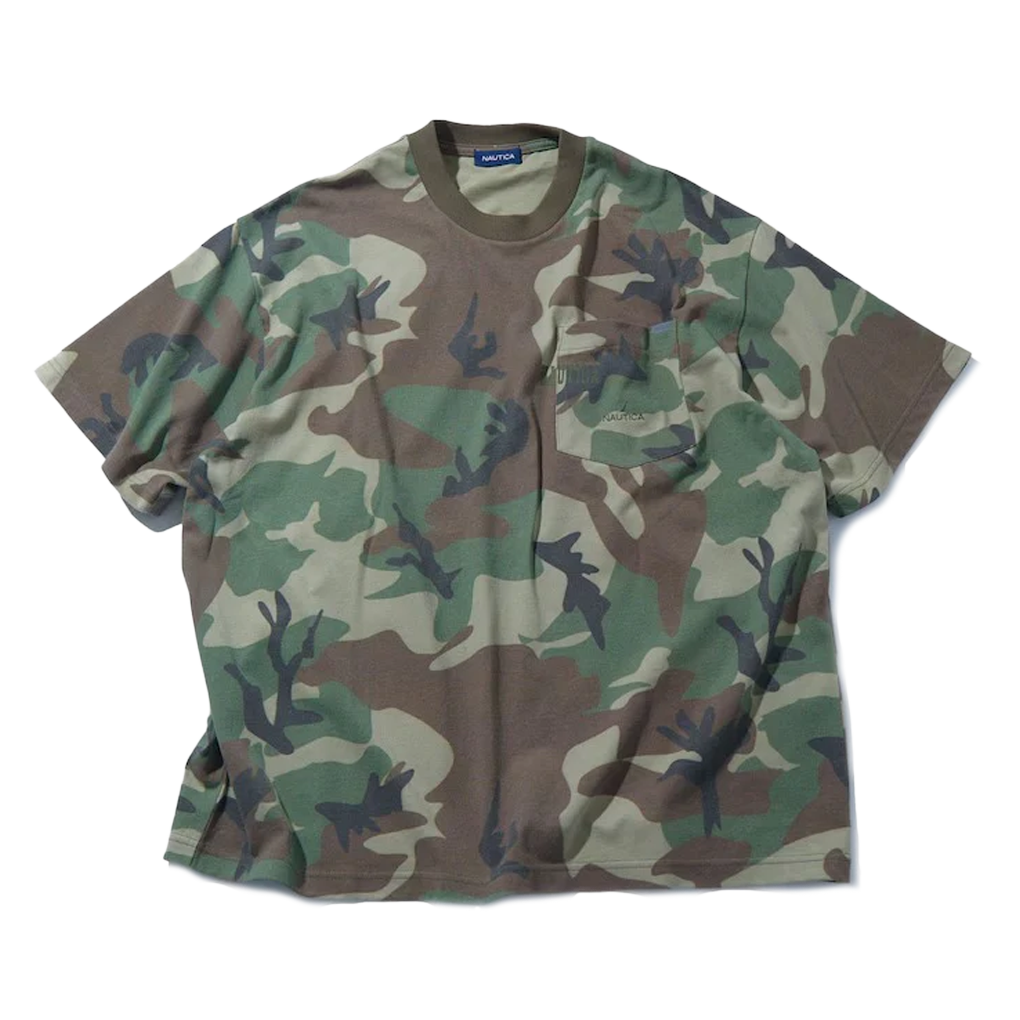 Nautica Japan Camoflouge PT Pocket T-Shirt Military Green