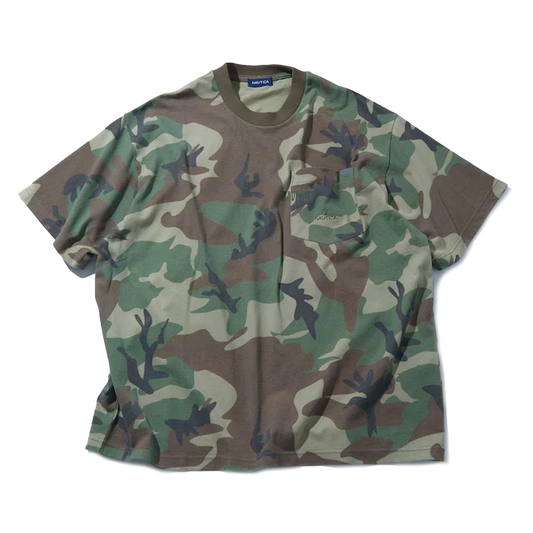 Nautica Japan Camoflouge PT Pocket T-Shirt Military Green